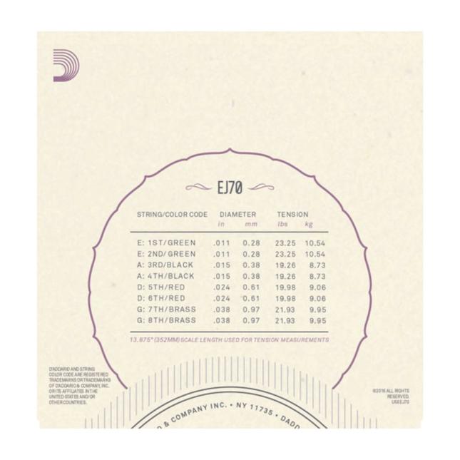 D´Addario EJ70 11-38 Phosphore Bronze