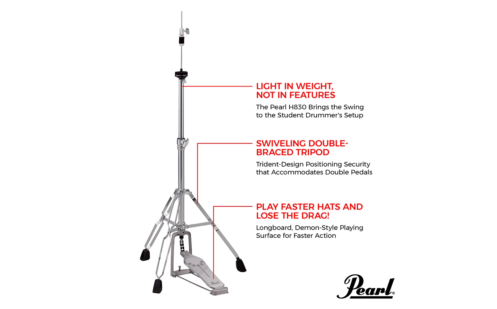 PearlH HiHat Stand H830