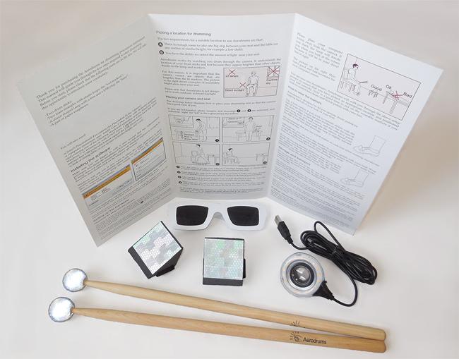 Aerodrums Air Percussion Set mit Kamera