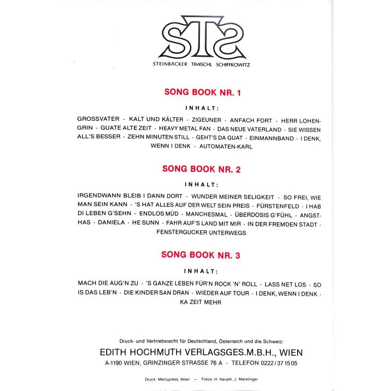 STS - Songbook 4