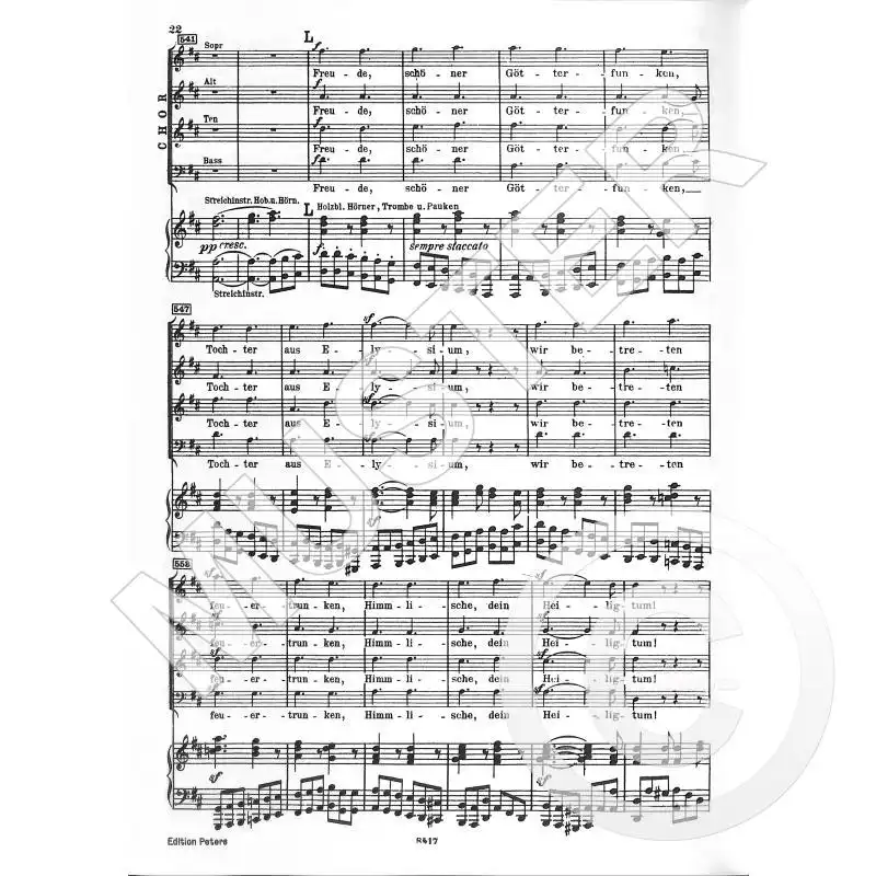 Beethoven - AN DIE FREUDE/ODE TO JOY