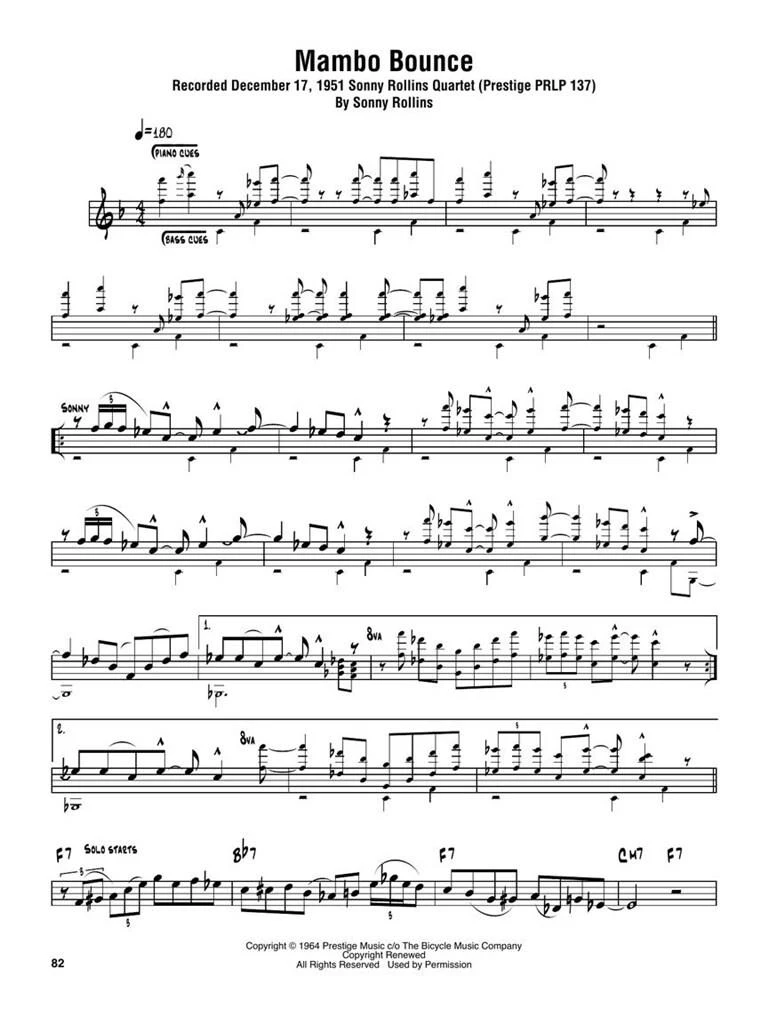 OMNIBOOK - Sonny Rollins - C Instruments