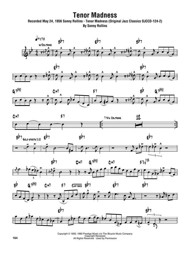 OMNIBOOK - Sonny Rollins - C Instruments
