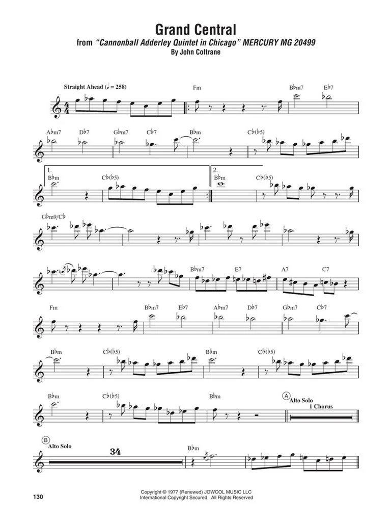 OMNIBOOK - JOHN COLTRANE - C Instruments