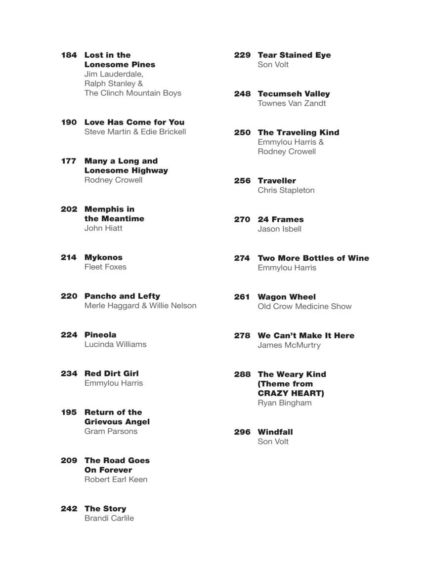 THE AMERICANA SONGBOOK