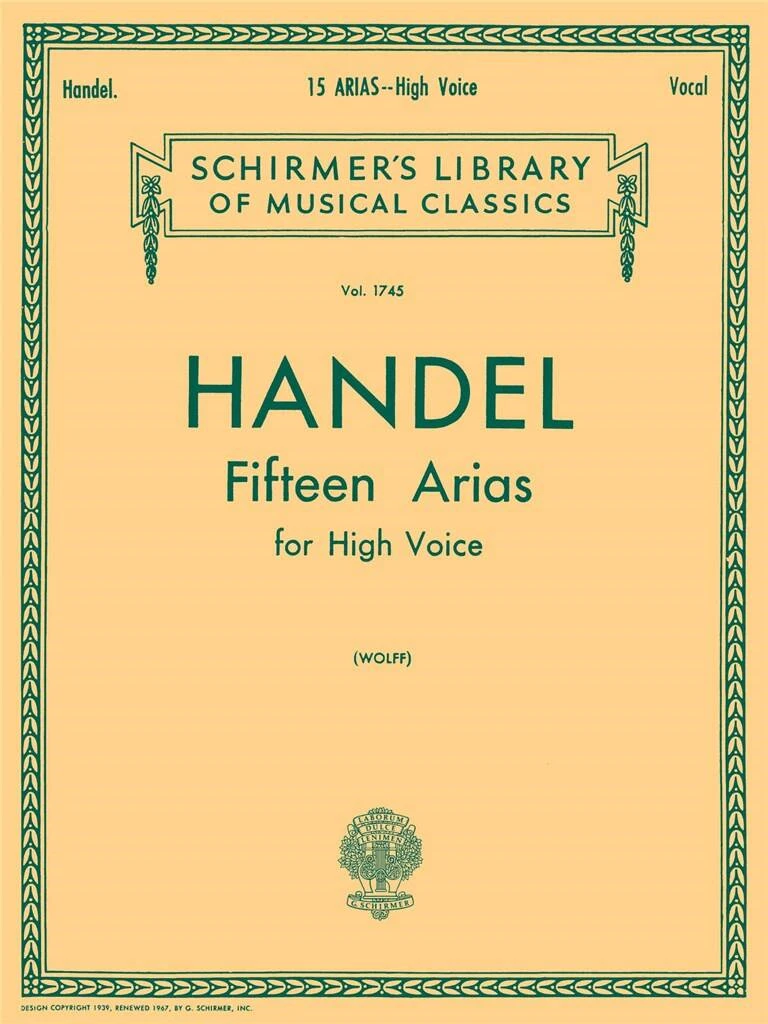 Georg Friedrich Händel - 15 ARIAS