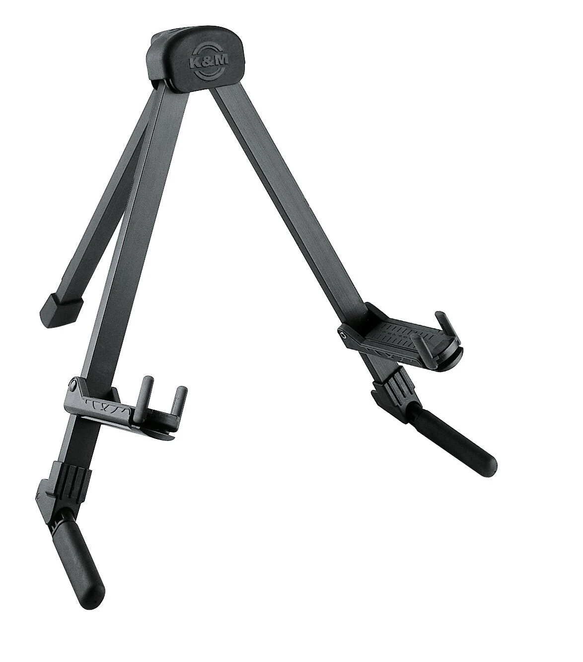 K&M 17550 Ständer Memphis A- und E-Gitarre SCHWARZ Travel