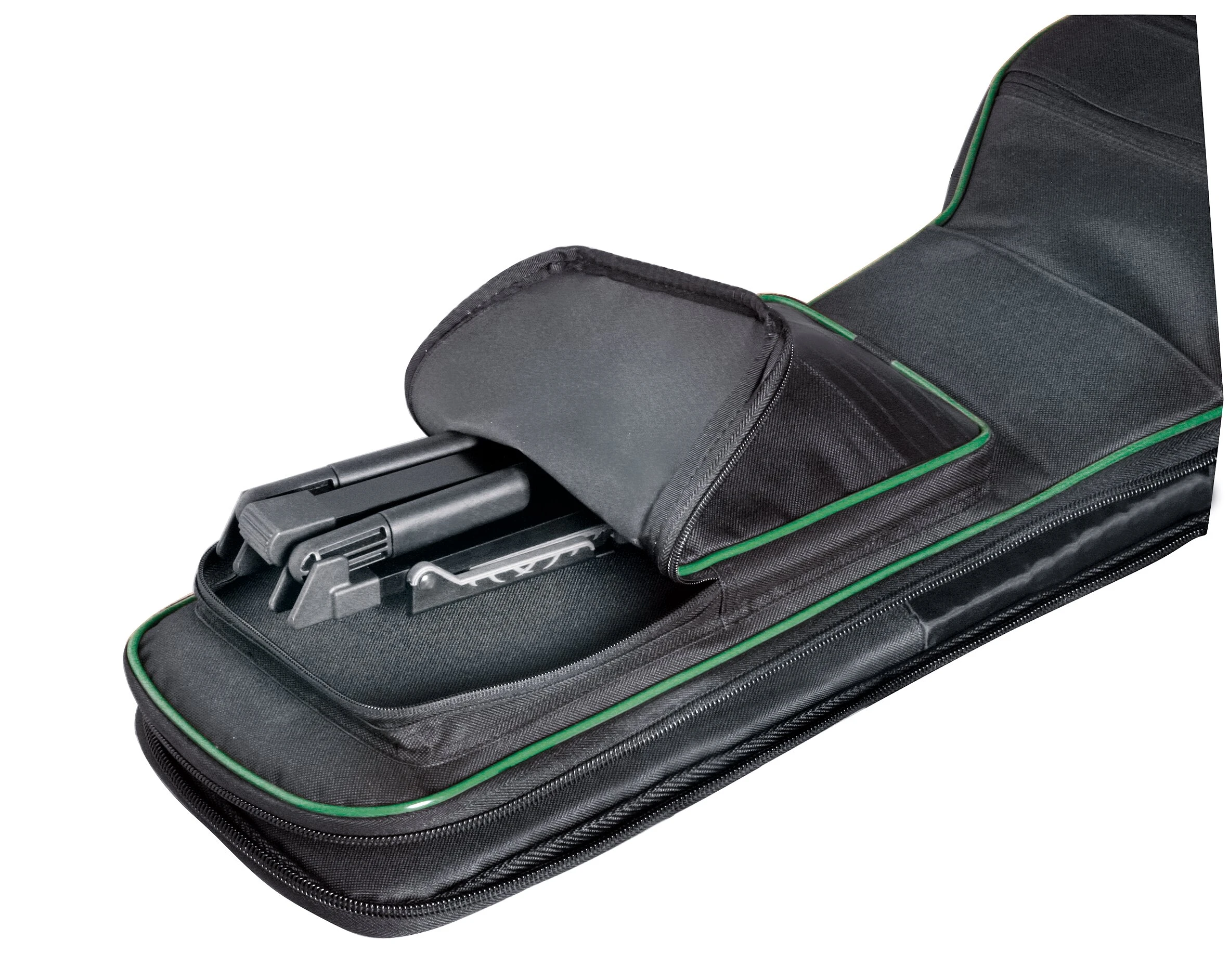 K&M 17550 Ständer Memphis A- und E-Gitarre SCHWARZ Travel