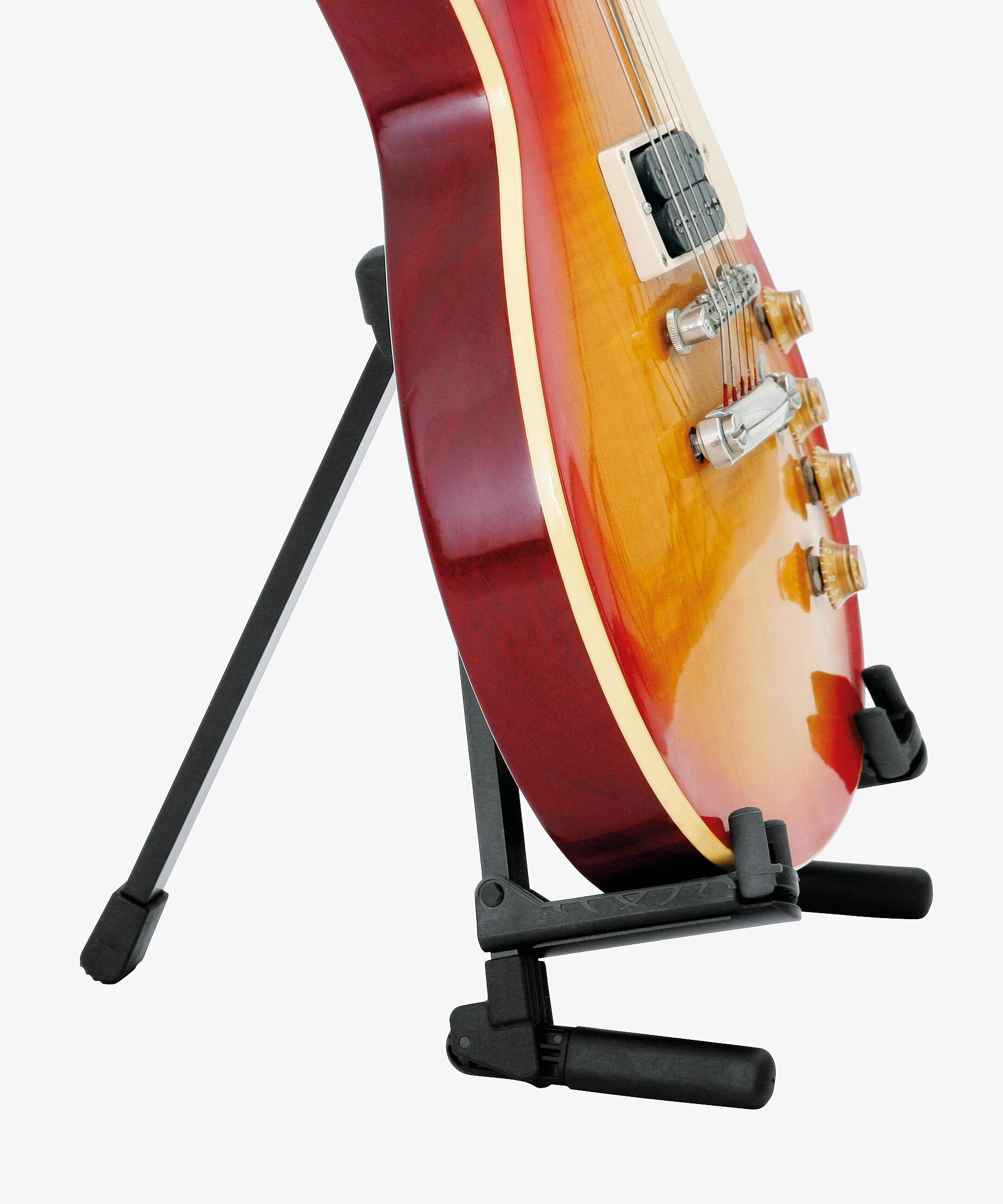 K&M 17550 Ständer Memphis A- und E-Gitarre SCHWARZ Travel