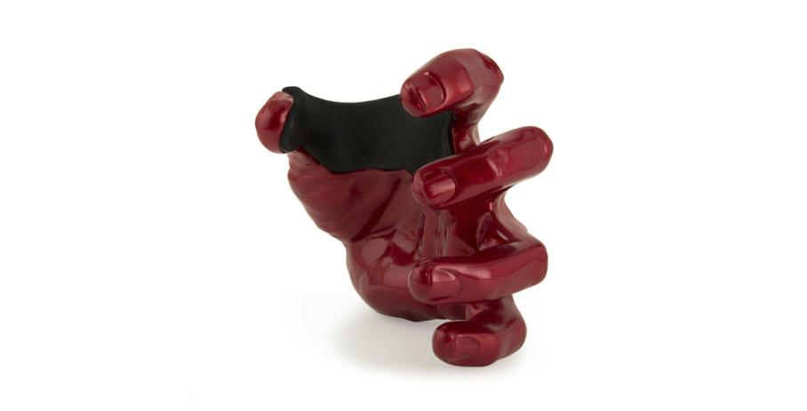 GuitarGrip Red Metallic Male Hand left