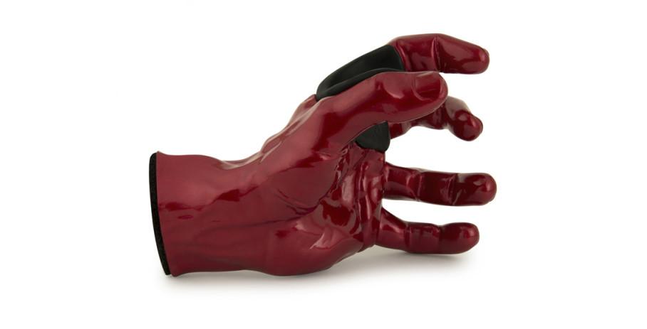 GuitarGrip Red Metallic Male Hand left