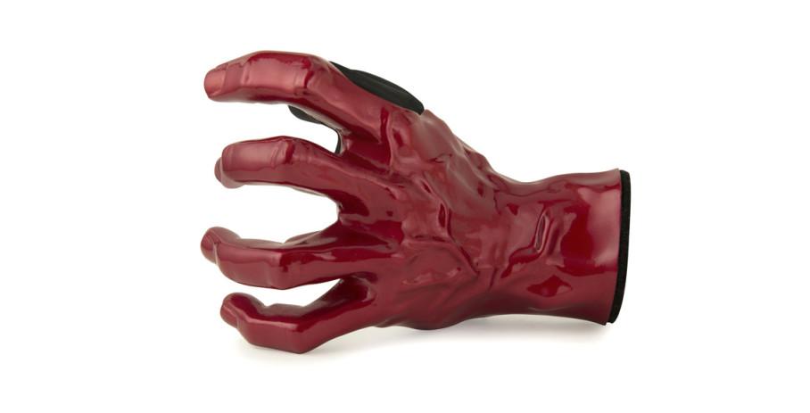 GuitarGrip Red Metallic Male Hand left
