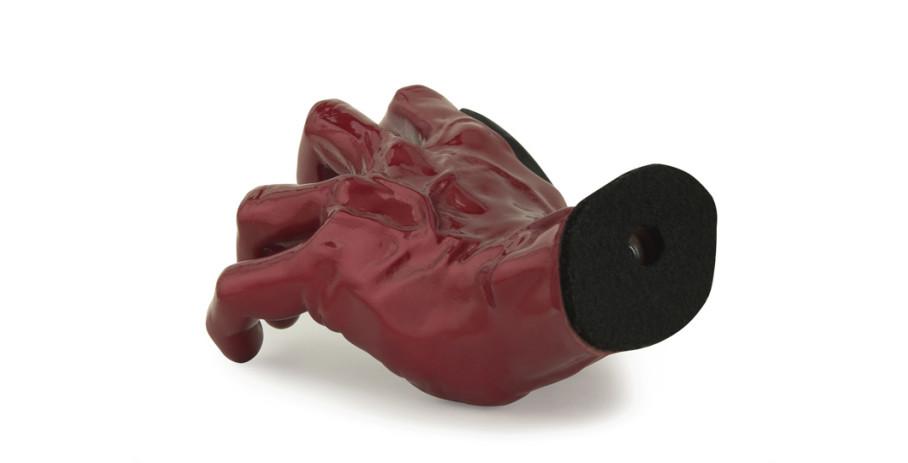 GuitarGrip Red Metallic Male Hand left