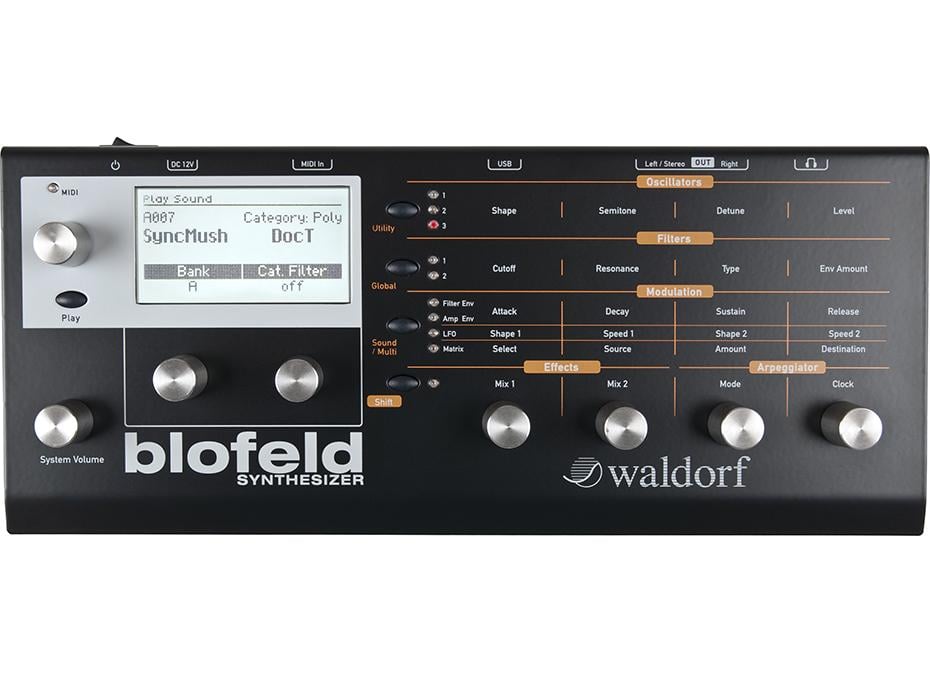 Waldorf Blofeld-Desktop Synthesizer Black