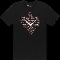 Fender T-Shirt CUSTOM SHOP PINSTRIPE, BLACK S