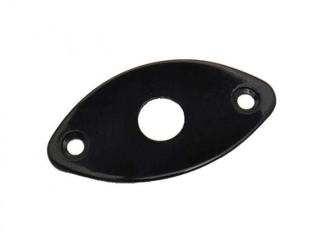 Buchsenblech oval schwarz