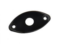 Buchsenblech oval schwarz