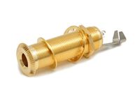 Buchse lang stereo gold
