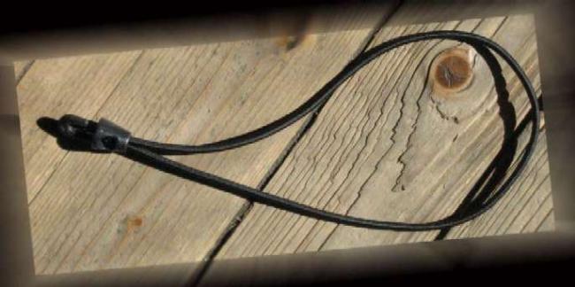 Spannfix schwarz 30cm mit Nylonhaken