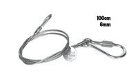 Sicherungseil 100cm 6mm 36kg silber DGUV 215-313 zertifiziert