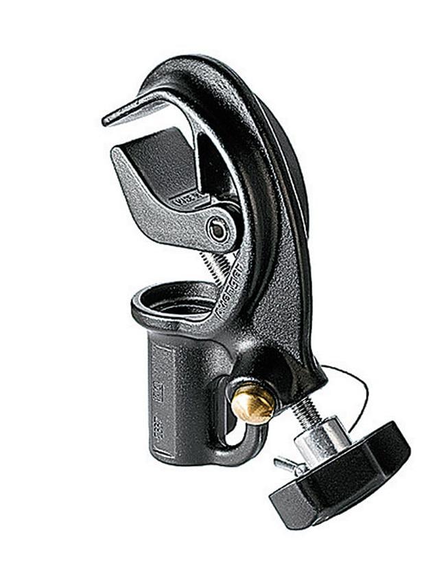 Manfrotto C-337 Quick Action Clamp, Rohrklemme mit 28mm TV Zapfen Aufnahme