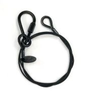 Sicherungsseil 100cm 3mm 9kg schwarz DGUV 215-313 zertifiziert
