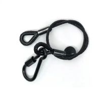 Sicherungsseil 60cm 6mm 22kg schwarz DGUV 215-313 zertifiziert