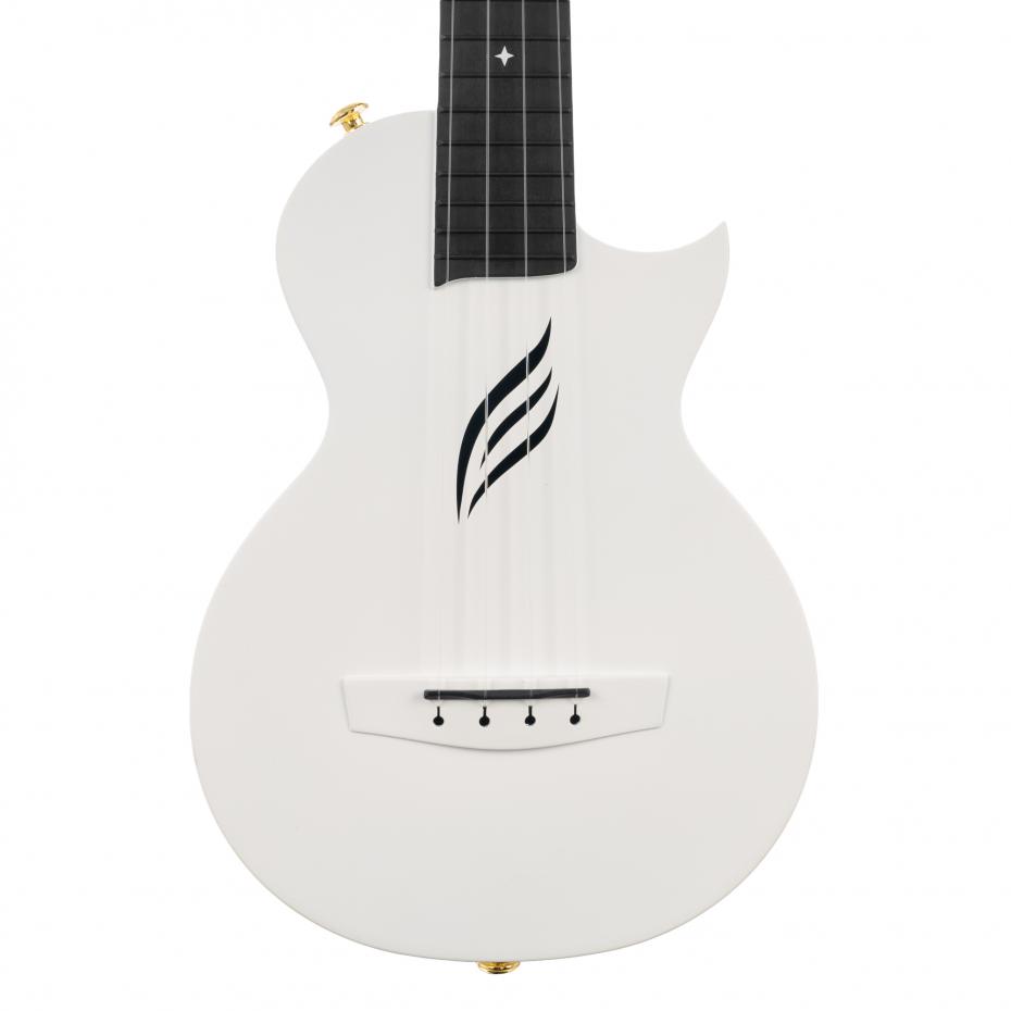 Cascha Ukulele Carbon White Ukulele Set