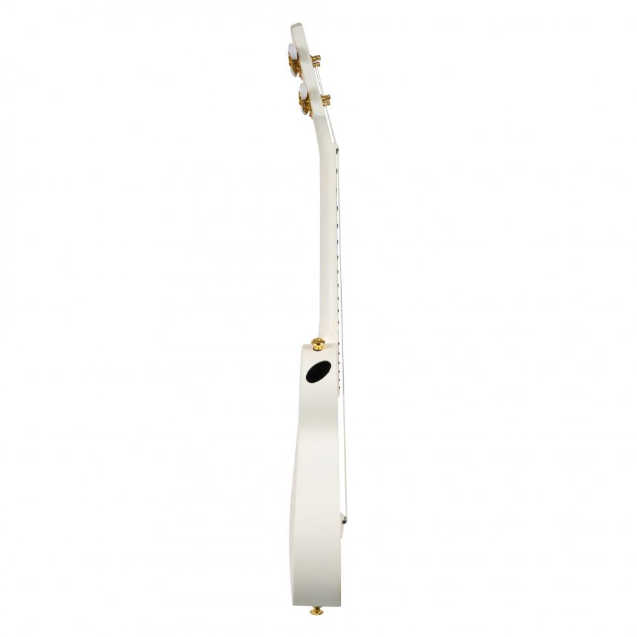 Cascha Ukulele Carbon White Ukulele Set