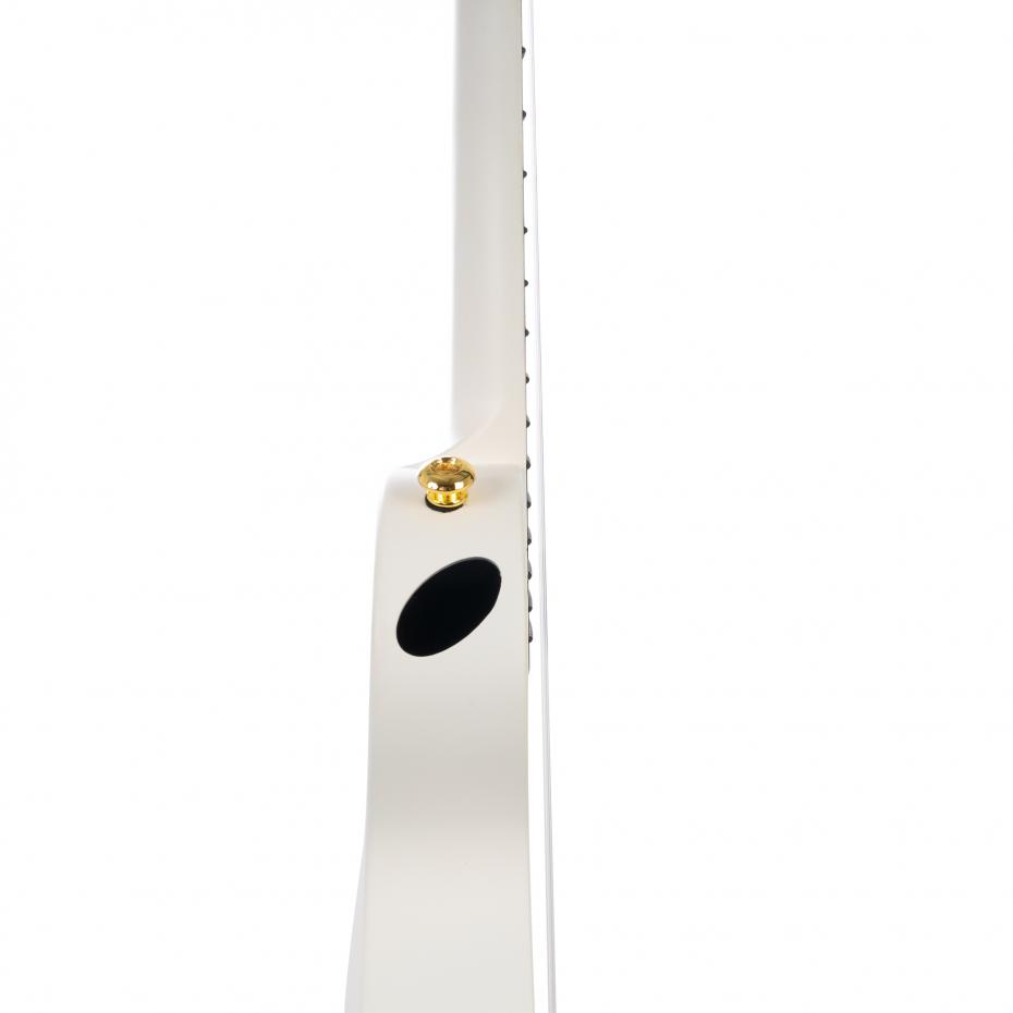 Cascha Ukulele Carbon White Ukulele Set