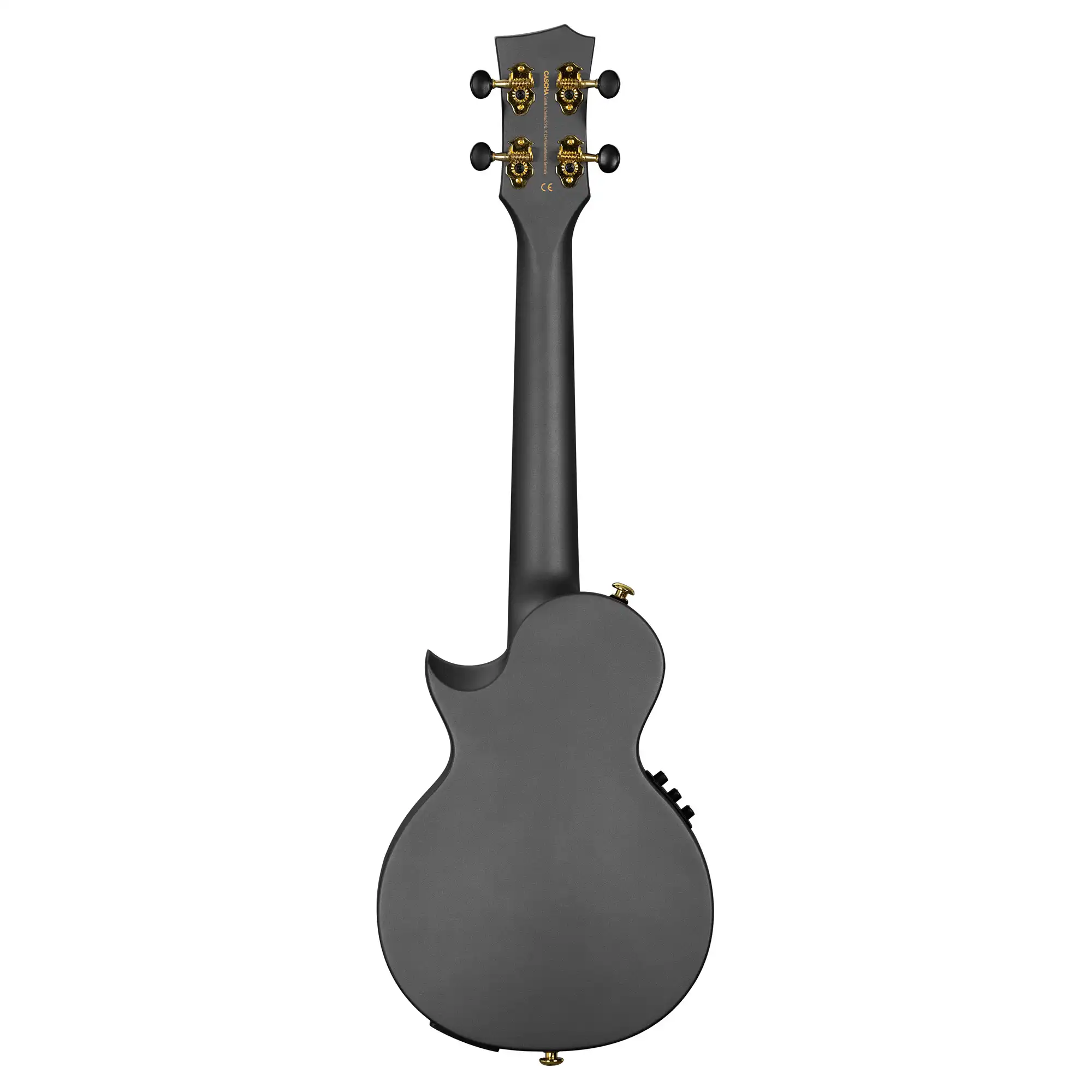 Cascha Carbon Black E-Ukulele Set