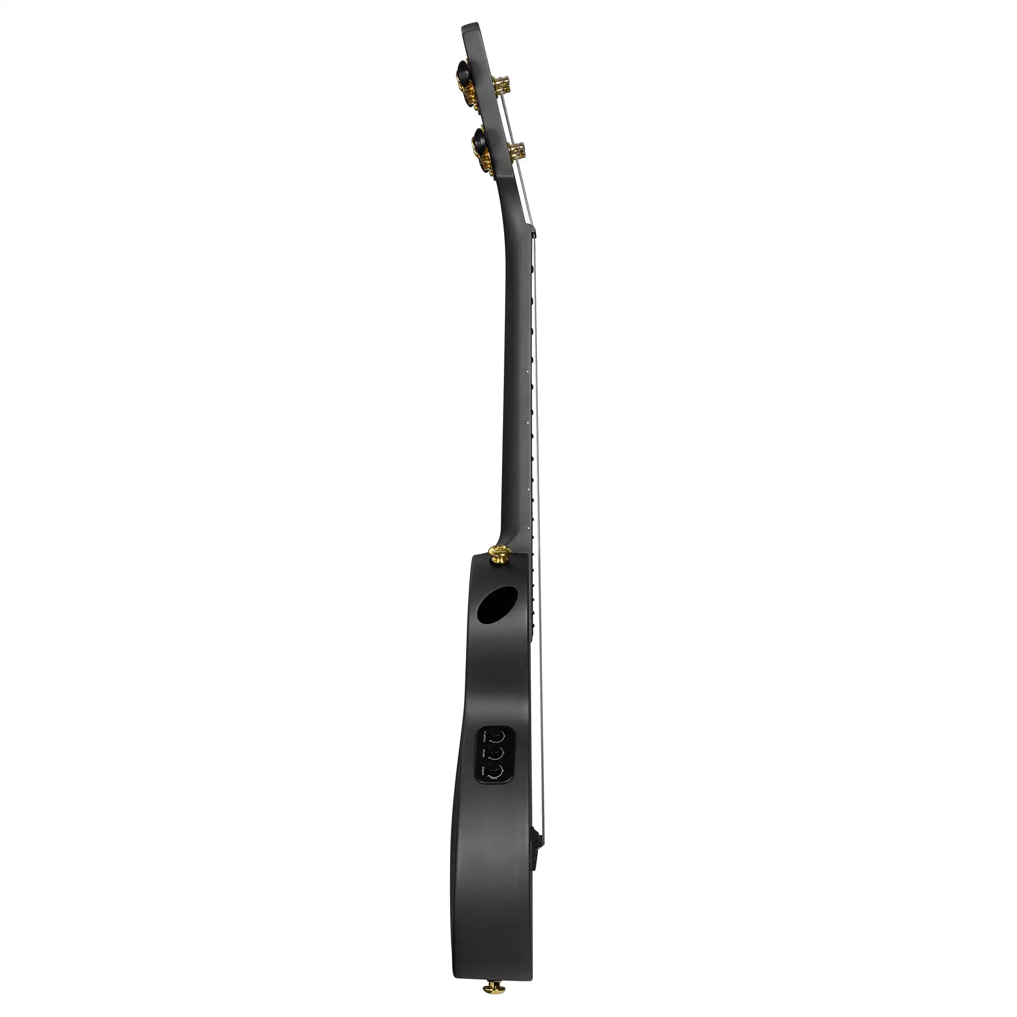 Cascha Carbon Black E-Ukulele Set