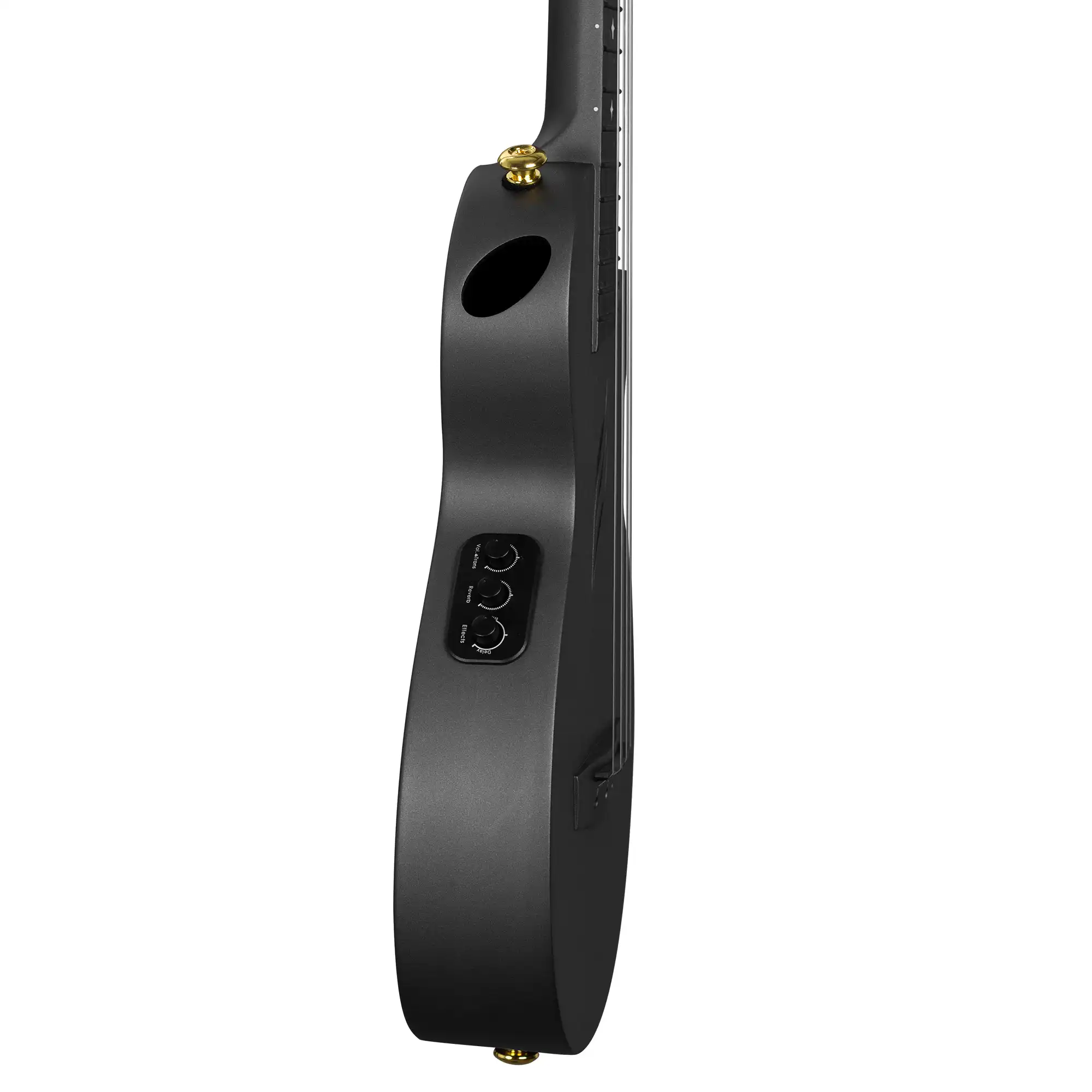 Cascha Carbon Black E-Ukulele Set