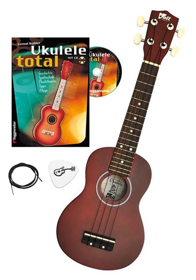 Volt Complete Ukulelen-Set Sopran +Buch +CD