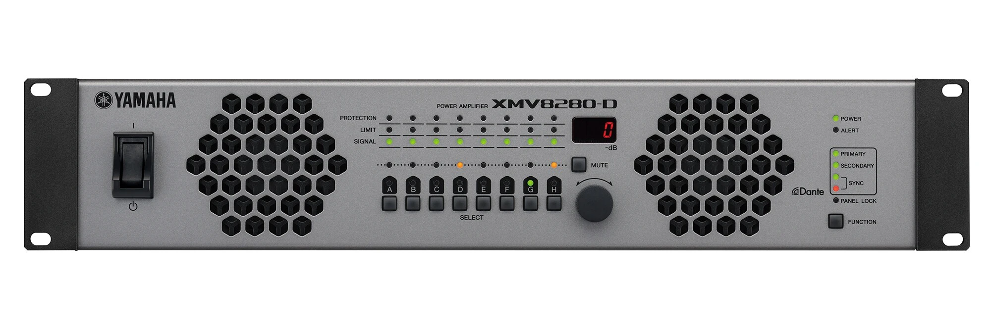 Demoware! Yamaha XMV-8280-D 8x280W/4Ohm/100V Dante