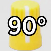 Chroma Caps V2 90° KNOB ´´Yellow´´