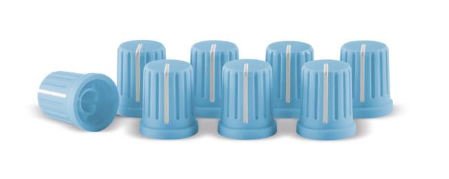 Reloop Knob-Cap-Set Blau 8 Stk.