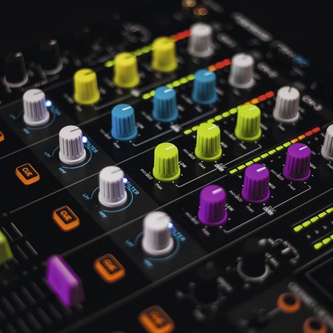 Reloop Knob-Cap-Set Blau 8 Stk.