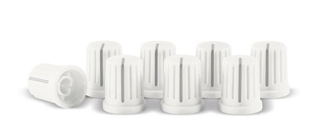 Reloop Knob-Cap-Set Weiss 8 Stk.