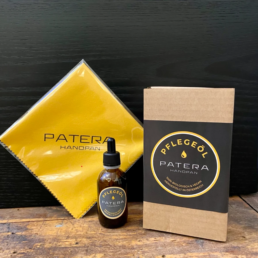Patera Pflege Set für Handpan Öl/Mikrofasertuch