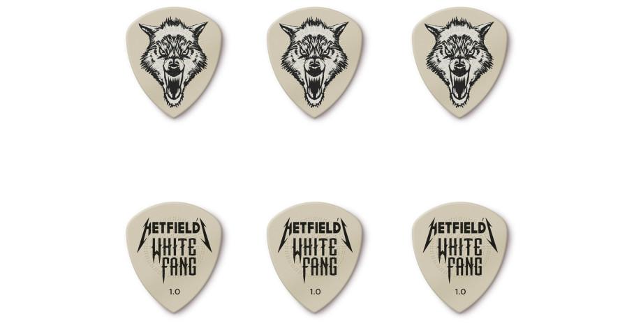 Dunlop Hetfield's White Fang Custom Flow Pick Tin 6Stk white 1.00mm