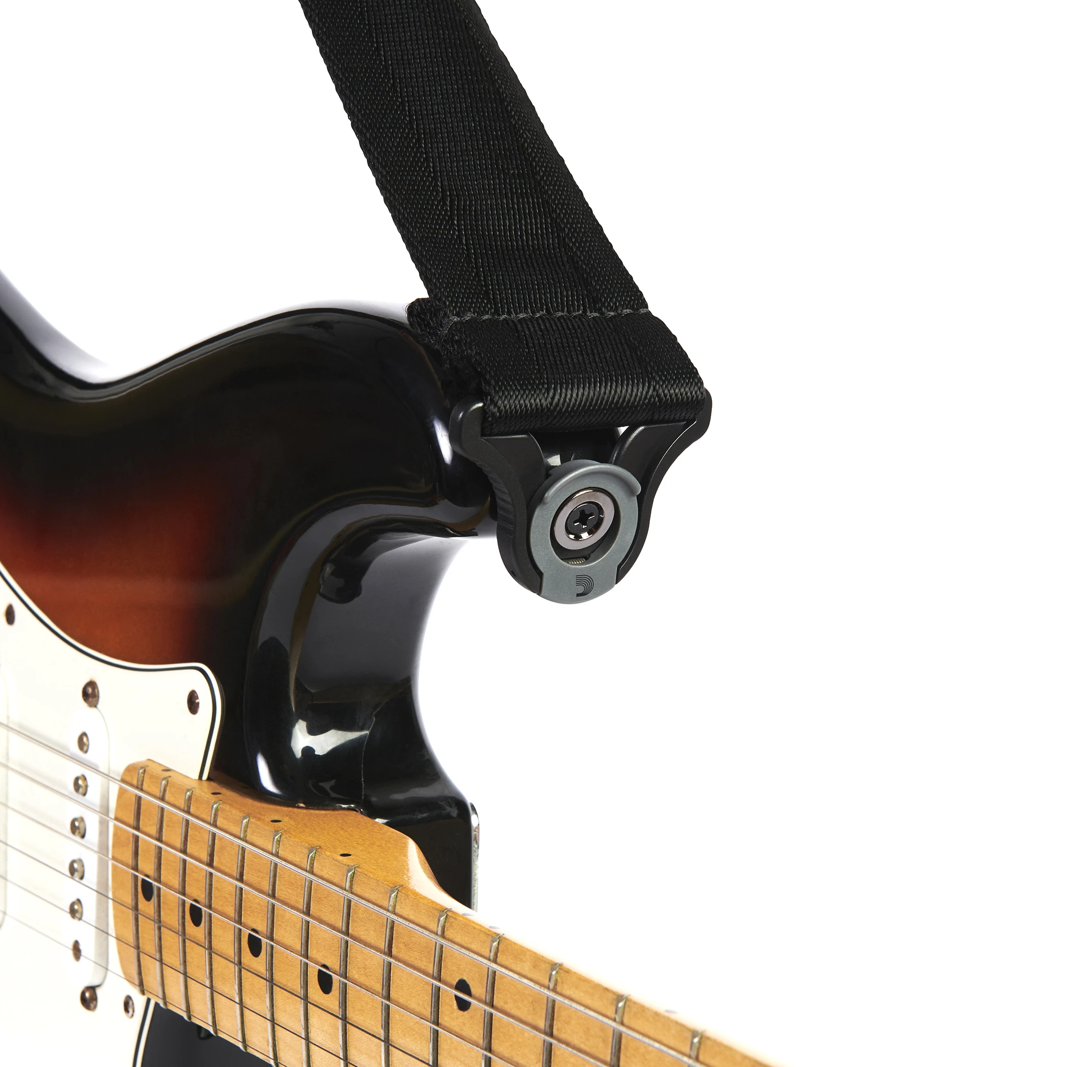 D´Addario Auto Lock Guitar Strap Black