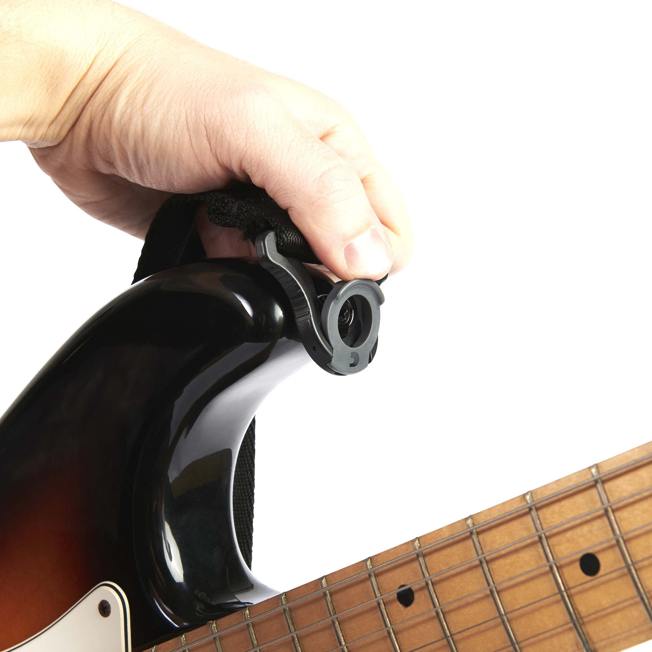 D´Addario Auto Lock Guitar Strap Black