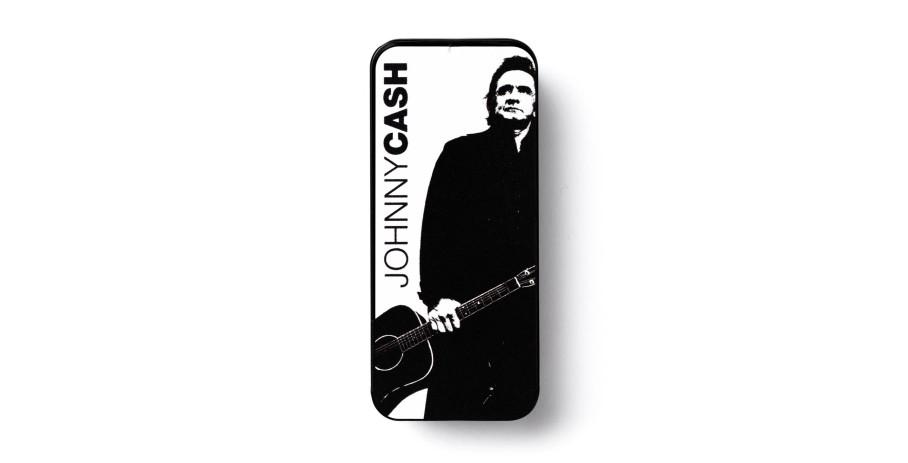 Dunlop Johnny Cash Legend Pick Tin 6 Picks assorted motives heavy