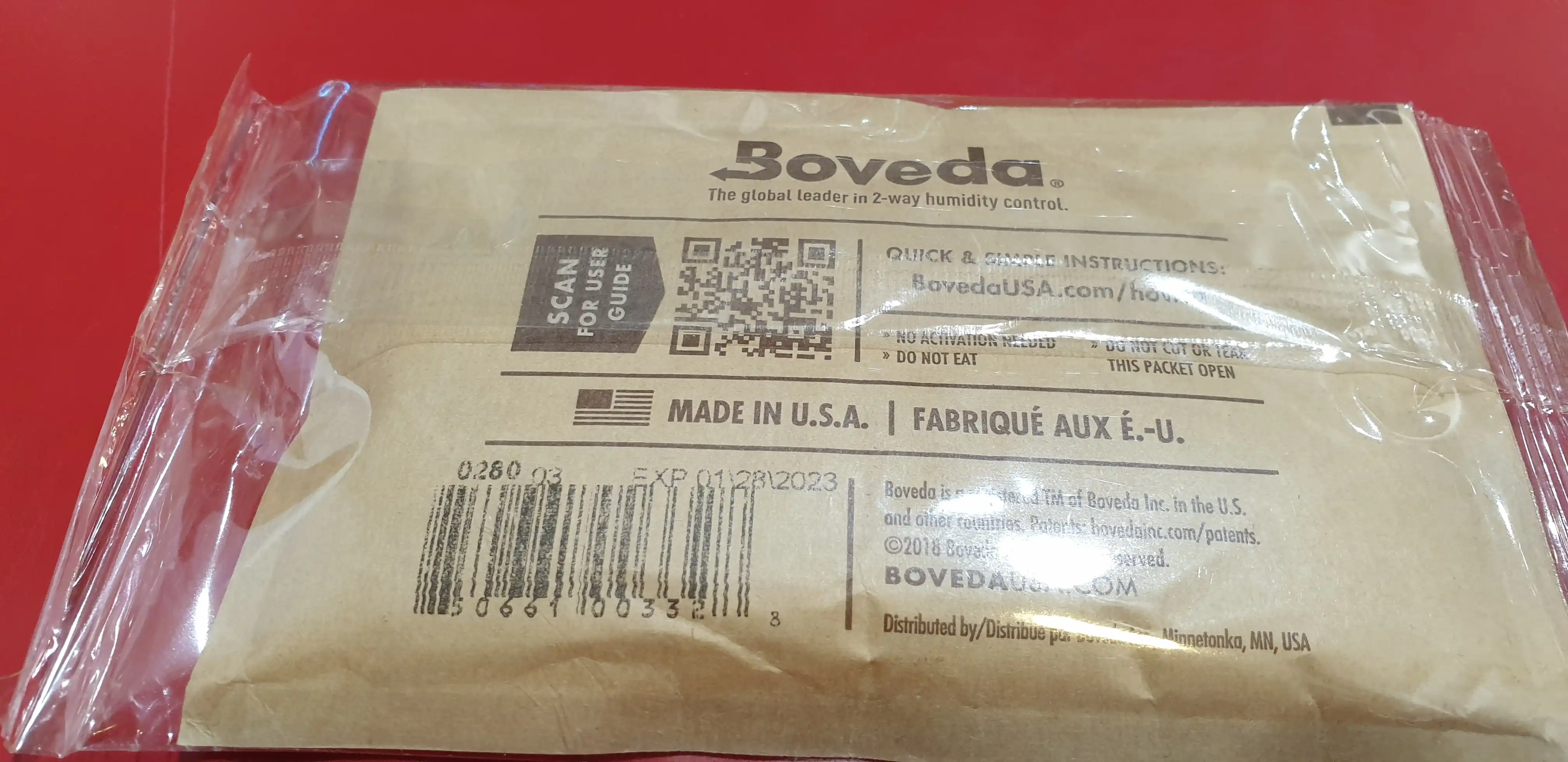 Boveda Luftfeuchtigkeitsmanagement 2-Weg