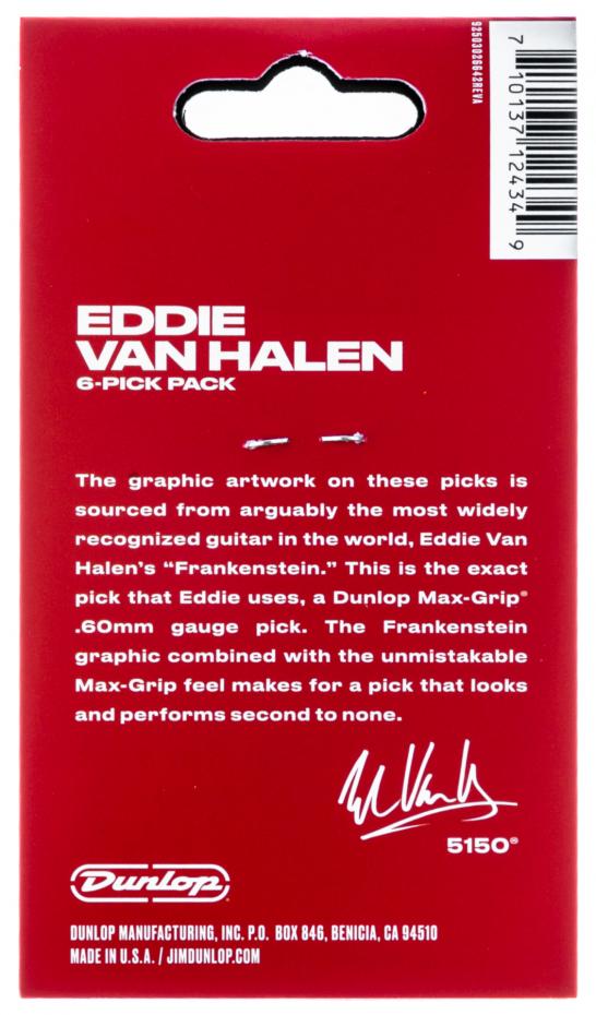 Dunlop EVH Frankenstein Picks, Players Pack, 6 pcs., 0.60 mm