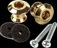Dunlop Straplocks Dual Design Strap Buttons Gold