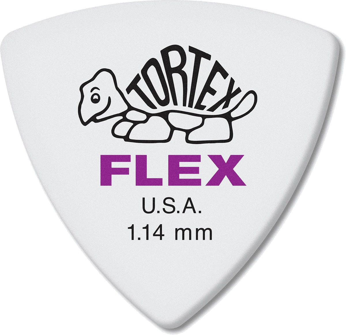 Dunlop Flex white Traingle 1,14mm 12 Stück