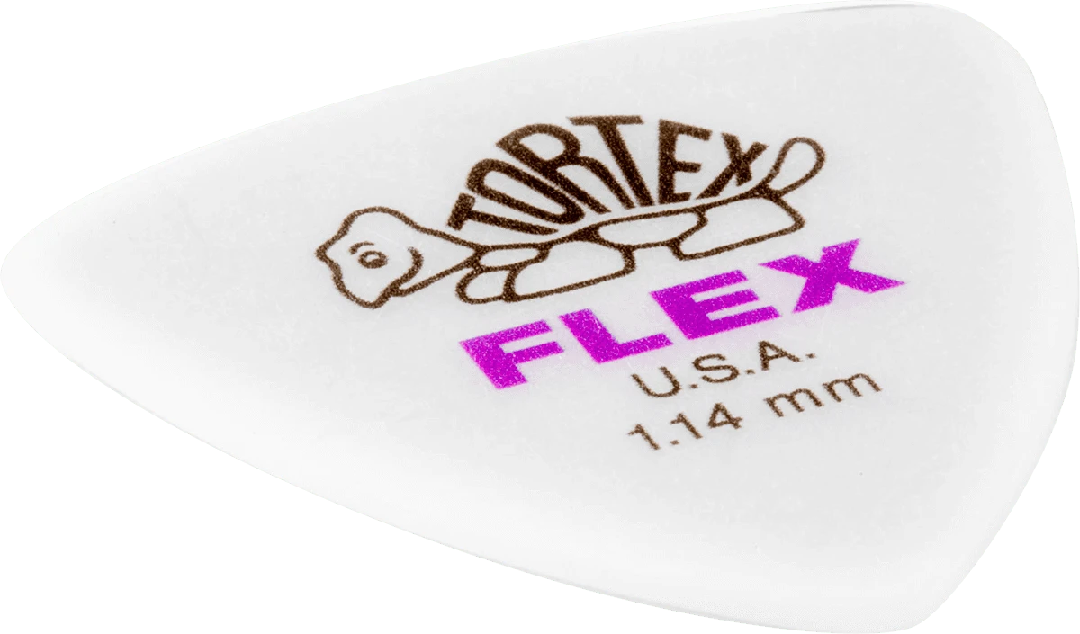 Dunlop Flex white Traingle 1,14mm 12 Stück