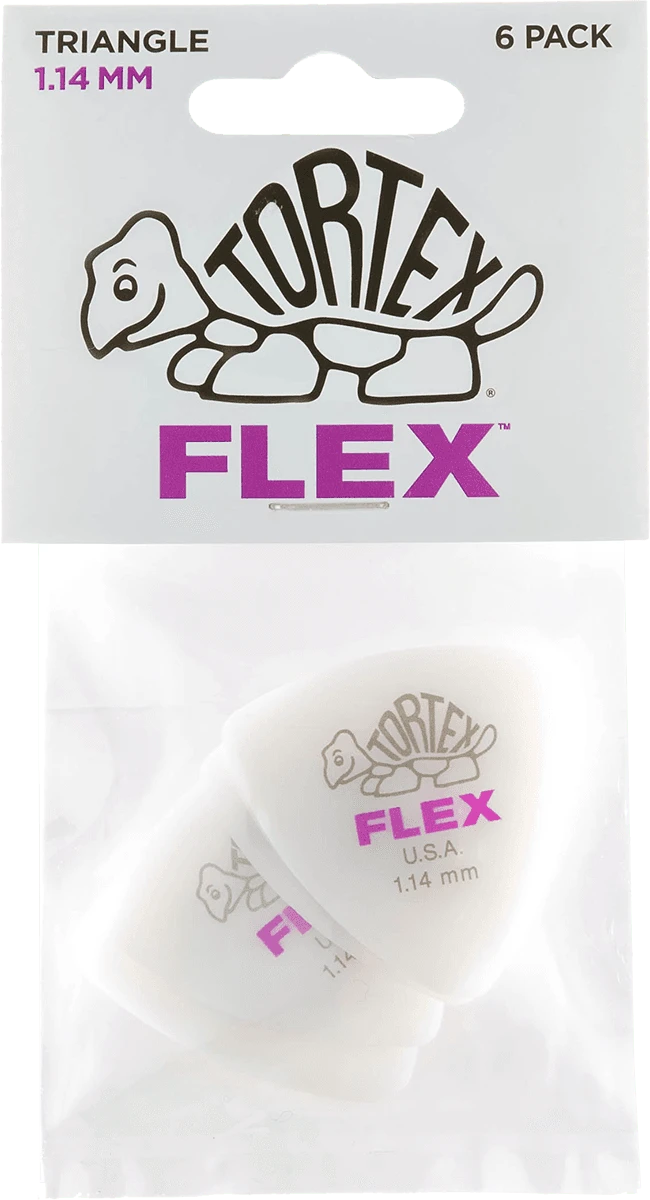 Dunlop Flex white Traingle 1,14mm 12 Stück